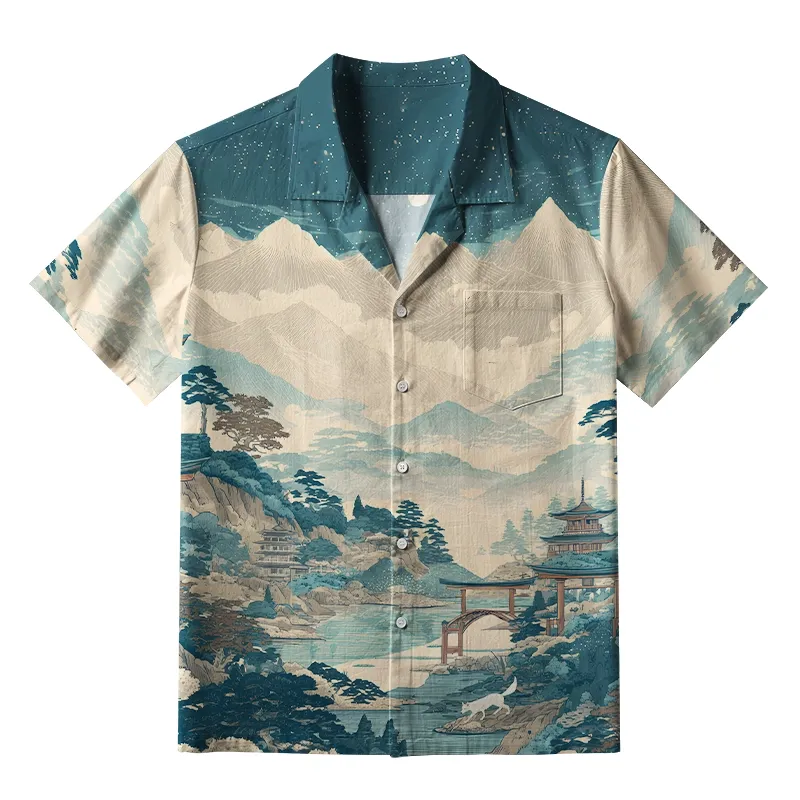 Tokyo-Tiger Tranquil Nights In Kyoto Aloha Hawaiian Shirt