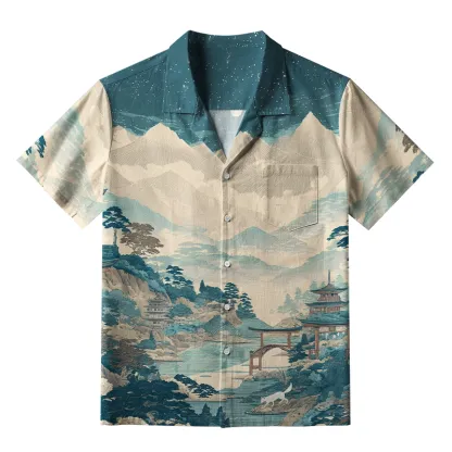 Tokyo-Tiger Tranquil Nights In Kyoto Aloha Hawaiian Shirt