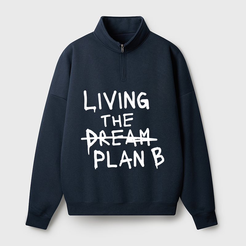 Tokyo-Tiger Implement Plan B Half Zip Fleece Sweatshirt