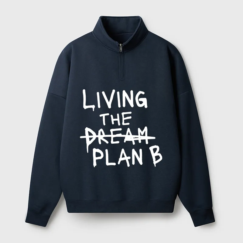 Tokyo-Tiger Implement Plan B Half Zip Fleece Sweatshirt