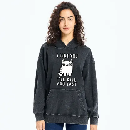 Tokyo-Tiger Cats And Humans Have A Love-hate Relationship Washed Hoodie