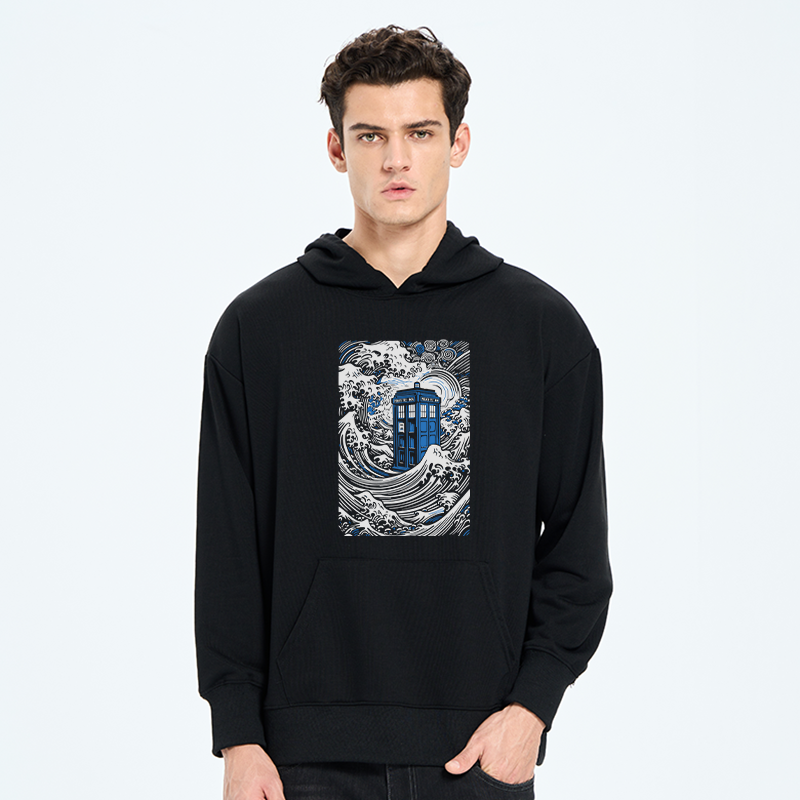 Tokyo-Tiger The Great Wave Off Tardis Classic Hoodie