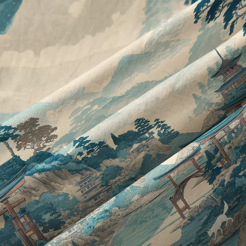 Tokyo-Tiger Tranquil Nights In Kyoto Button-up Shirt