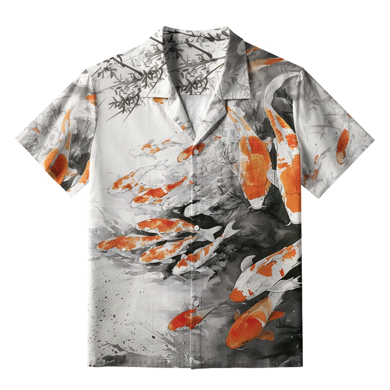 Tokyo-Tiger Dance Of The Koi Aloha Hawaiian Shirt