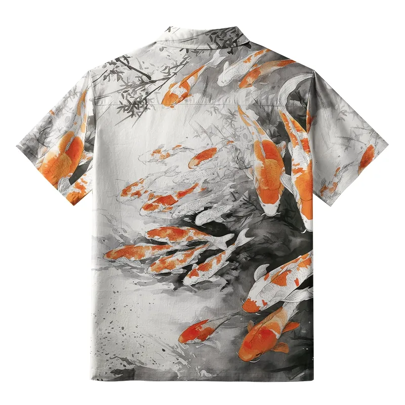 Tokyo-Tiger Dance Of The Koi Aloha Hawaiian Shirt