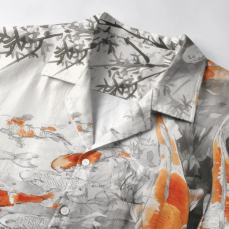 Tokyo-Tiger Dance Of The Koi Aloha Hawaiian Shirt