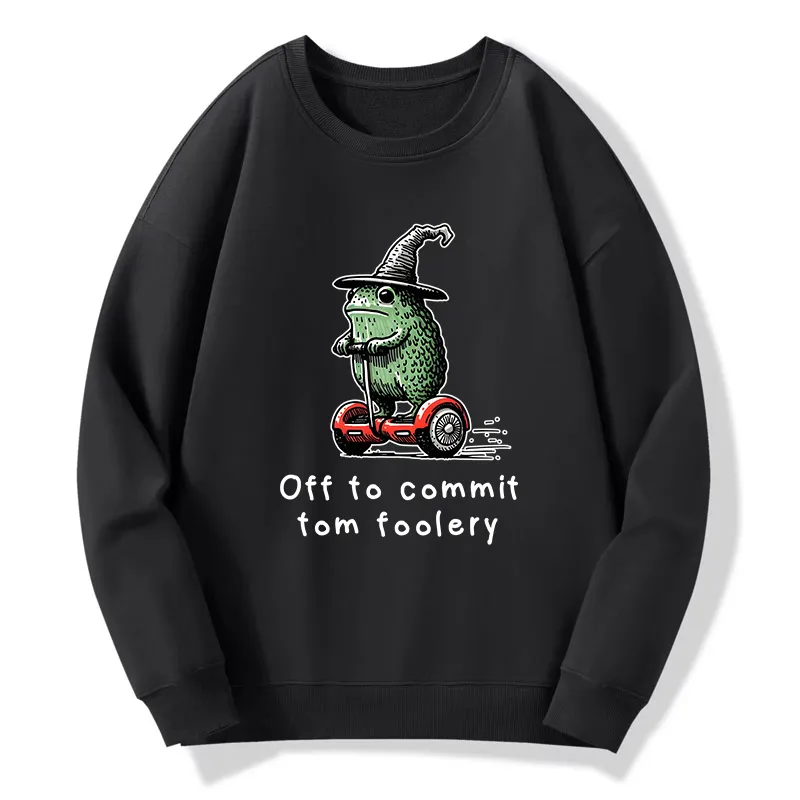 Tokyo-Tiger Frog Riding A Balance Scooter Classic Sweatshirt