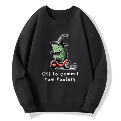 Tokyo-Tiger Frog Riding A Balance Scooter Classic Sweatshirt