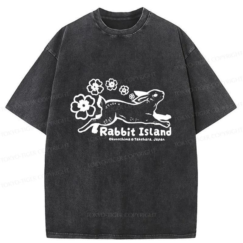 Tokyo-Tiger Rabbit Island Washed T-Shirt