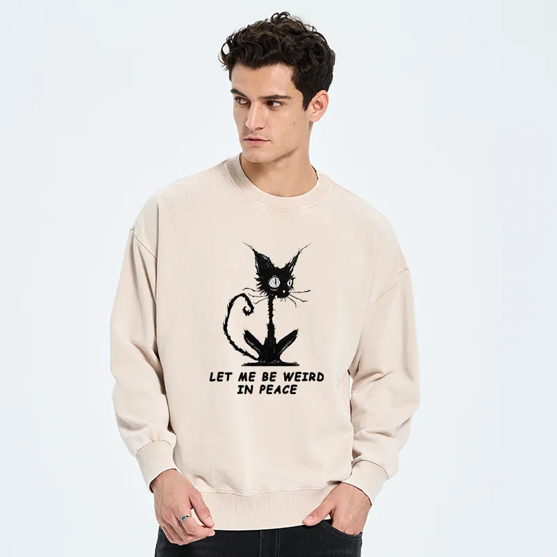 Tokyo-Tiger Cat Gradually Became Strange Washed Sweatshirt