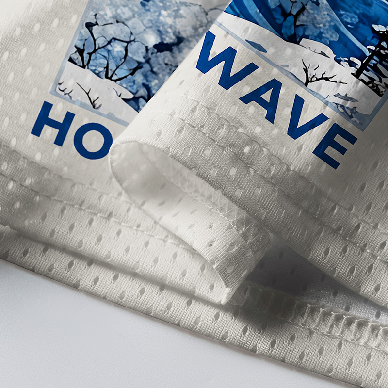 Tokyo-Tiger Winter Waves Of Hokkaido Mesh Jersey