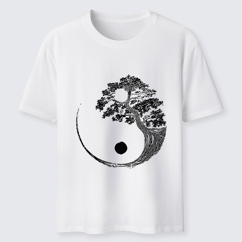 Tokyo-Tiger Yin-Yang Tai Chi Tree Classic T-Shirt