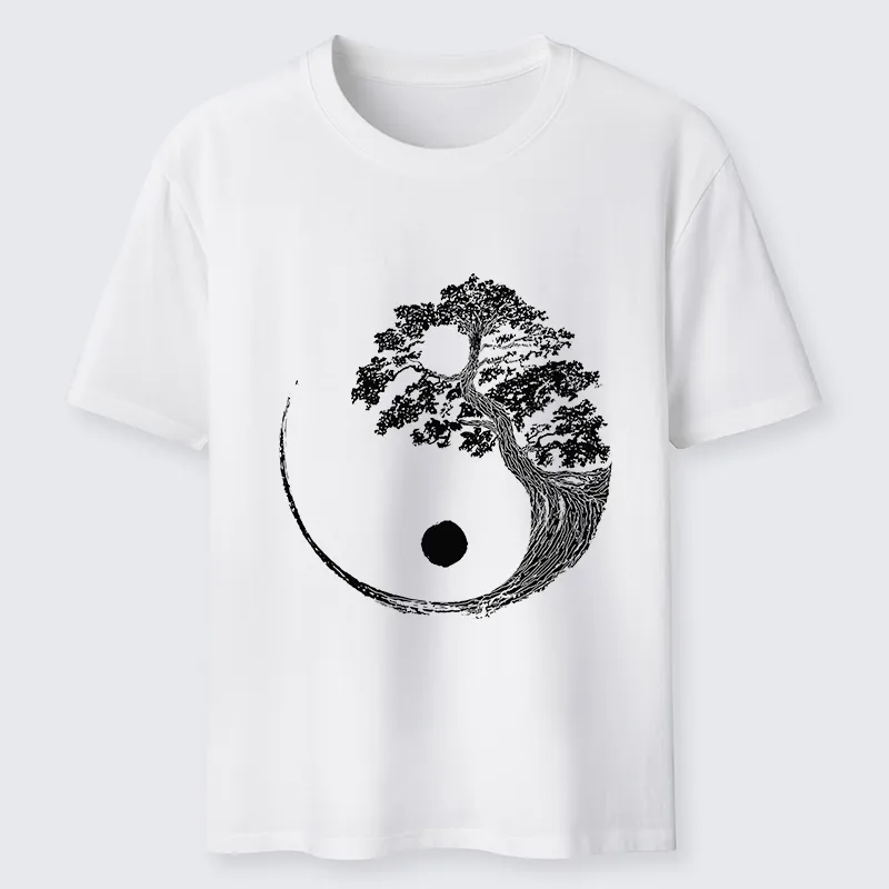 Tokyo-Tiger Yin-Yang Tai Chi Tree Classic T-Shirt