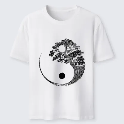 Tokyo-Tiger Yin-Yang Tai Chi Tree Classic T-Shirt
