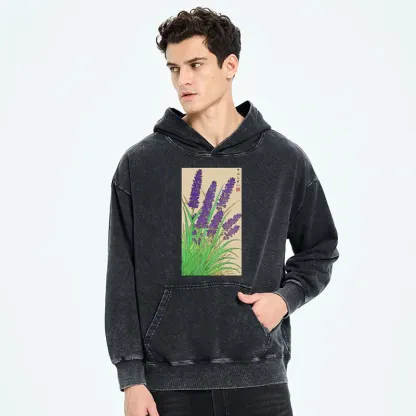 Tokyo-Tiger Japanese Lavender Washed Hoodie
