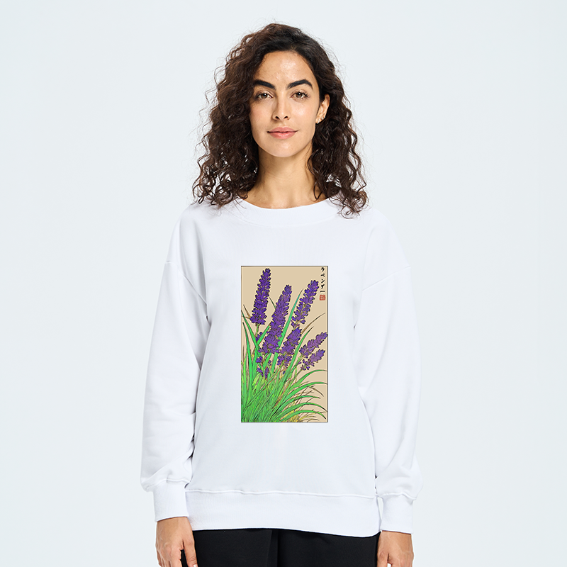 Tokyo-Tiger Japanese Lavender Classic Sweatshirt