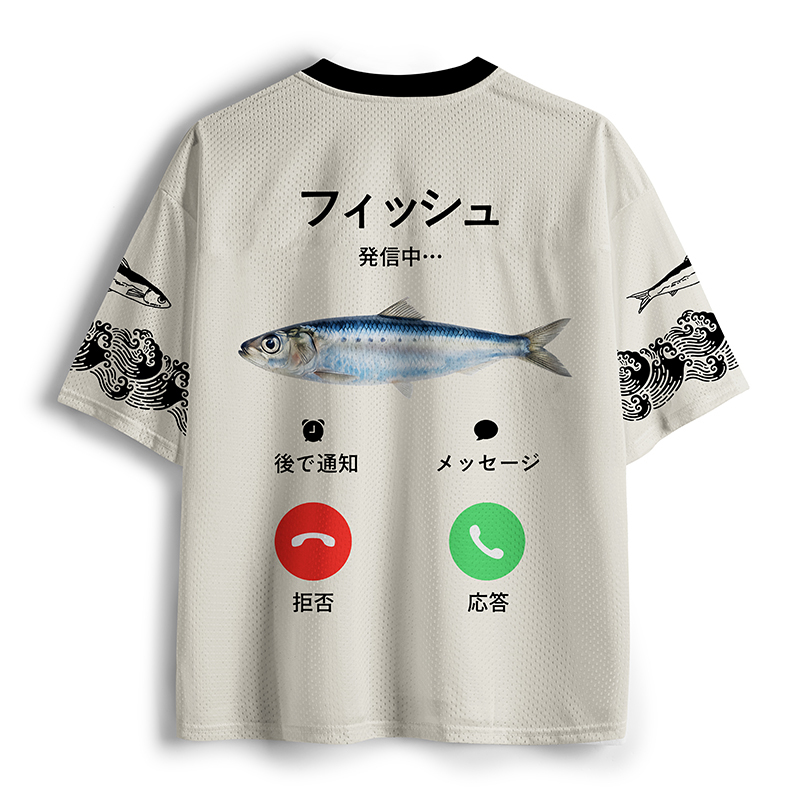 Tokyo-Tiger Fih Is Calling Funny Mesh Jersey