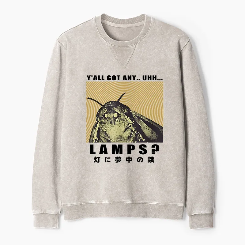 Tokyo-Tiger Moth Obsessed With The Light Washed Terry Sweatshirt