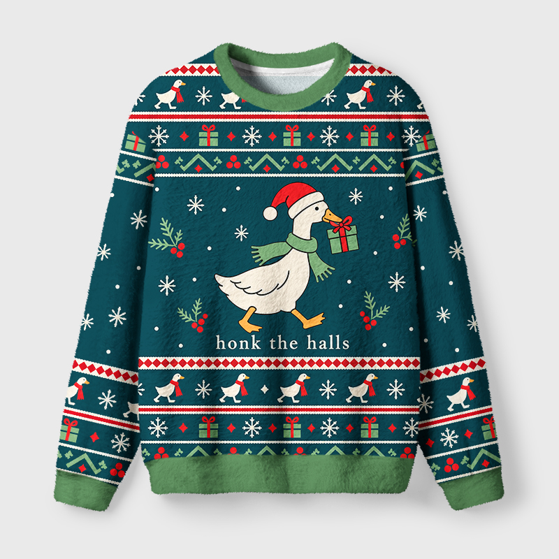 Tokyo-Tiger Goose That Brings Gifts Christmas Ugly Sweatshirt