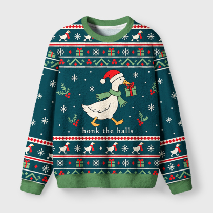 Tokyo-Tiger Goose That Brings Gifts Christmas Ugly Sweatshirt