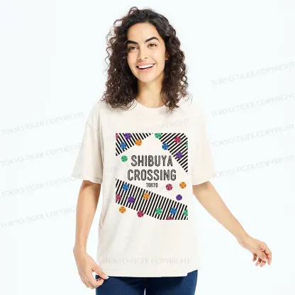 Tokyo-Tiger Shibuya Crossing Washed T-Shirt