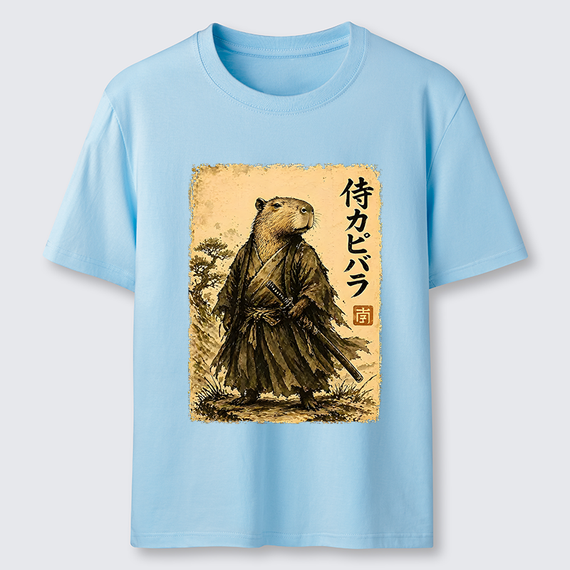 Tokyo-Tiger Japanese Samurai Capybara Classic T-Shirt