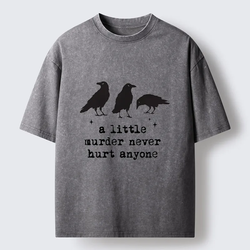 Tokyo-Tiger Crow Murder Vibe Washed T-Shirt