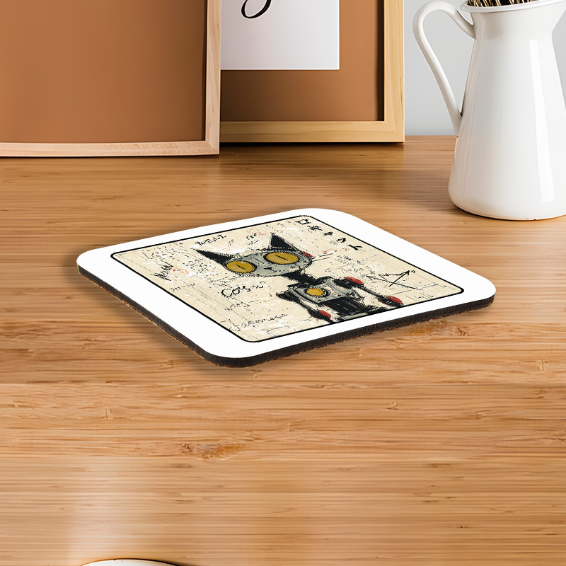 Tokyo-Tiger Robot Cat Coaster