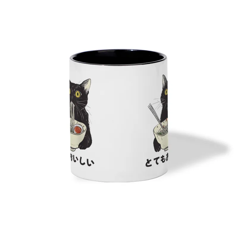 Tokyo-Tiger  Cats Eat Ramen Noodles Mug