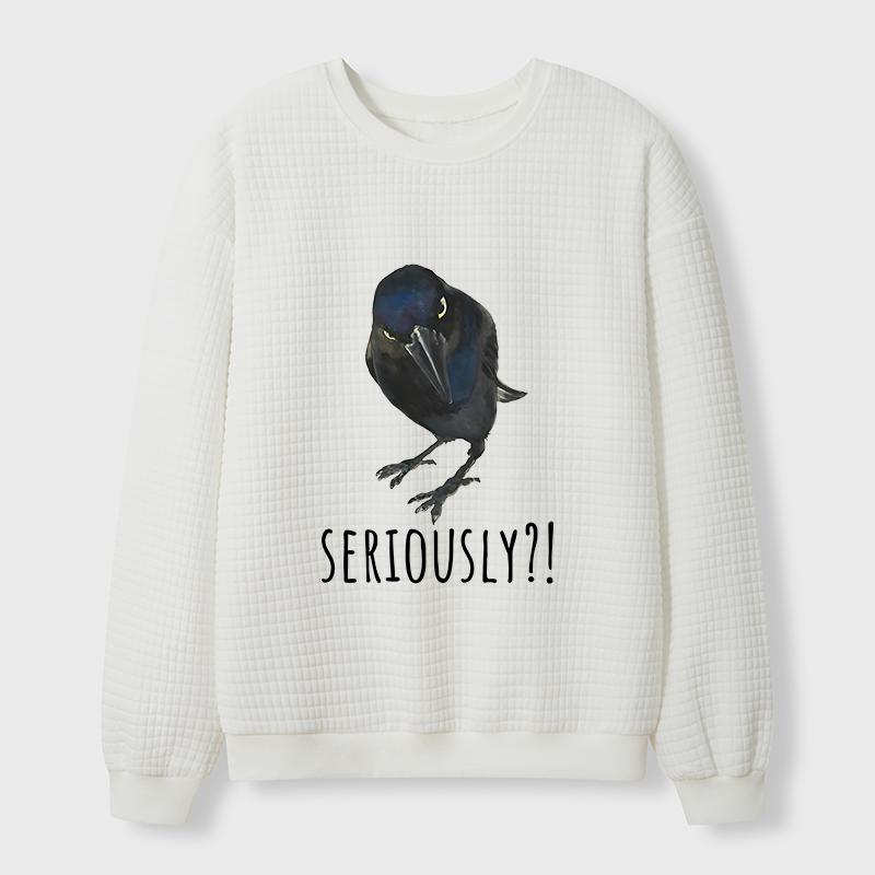 Tokyo-Tiger Raven's Question Waffle Sweatshirt