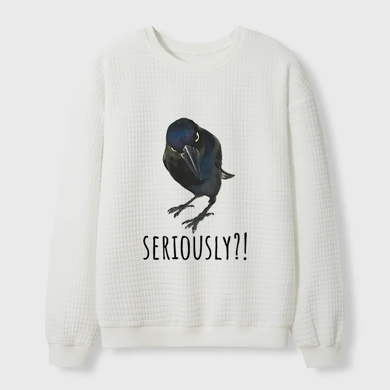 Tokyo-Tiger Raven's Question Waffle Sweatshirt