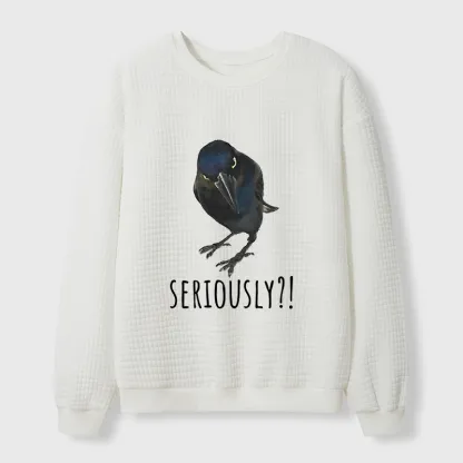 Tokyo-Tiger Raven's Question Waffle Sweatshirt