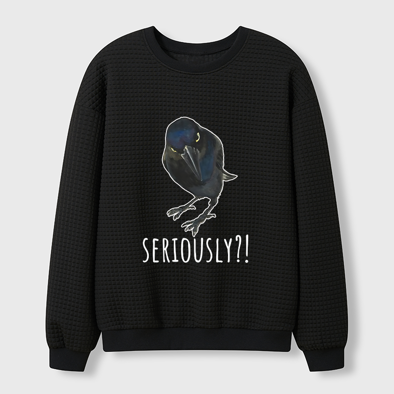 Tokyo-Tiger Raven's Question Waffle Sweatshirt