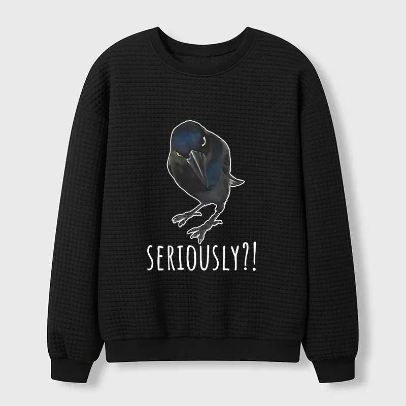 Tokyo-Tiger Raven's Question Waffle Sweatshirt