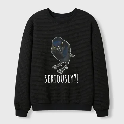 Tokyo-Tiger Raven's Question Waffle Sweatshirt