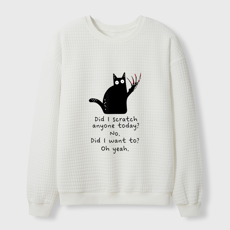 Tokyo-Tiger Cats With Sharp Claws Waffle Sweatshirt