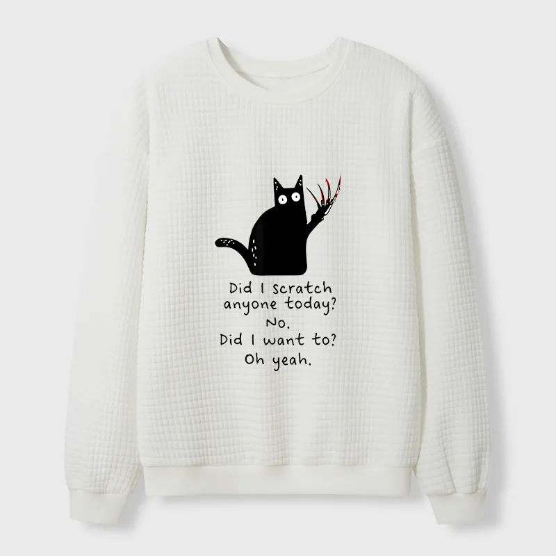 Tokyo-Tiger Cats With Sharp Claws Waffle Sweatshirt