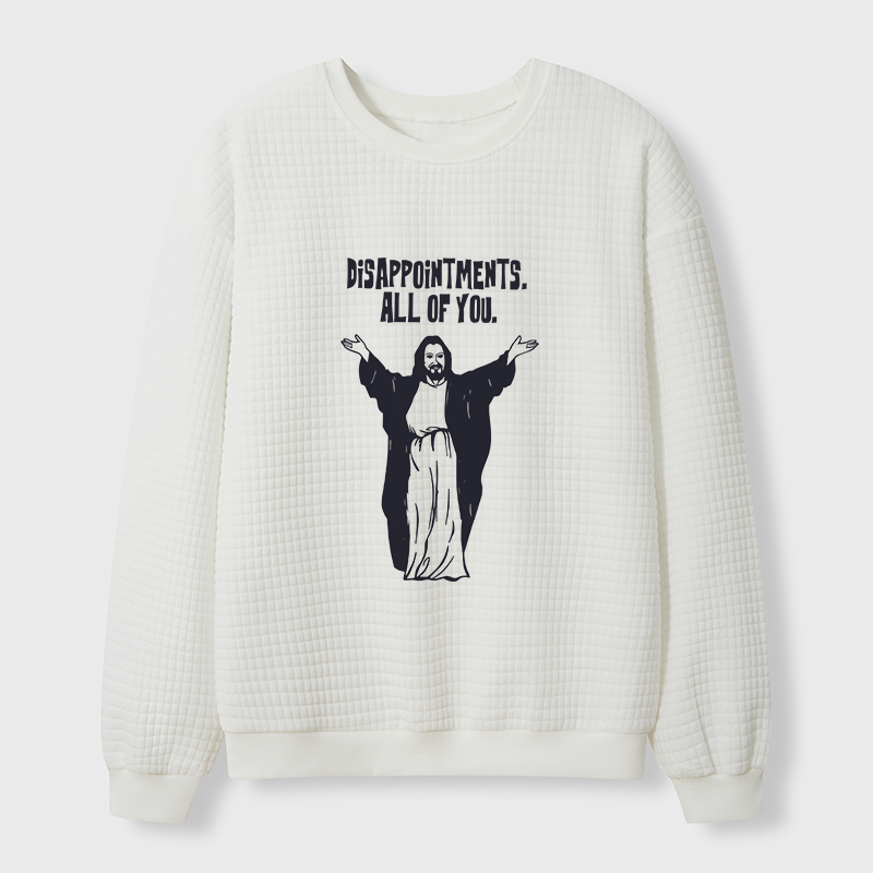 Tokyo-Tiger God Gives Disappointment Waffle Sweatshirt