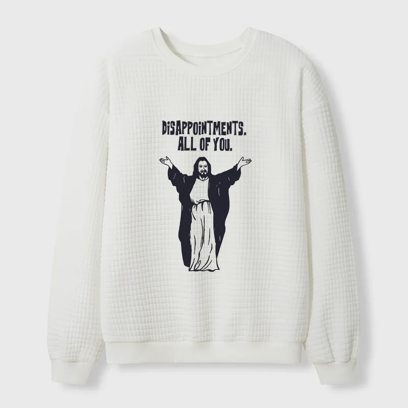 Tokyo-Tiger God Gives Disappointment Waffle Sweatshirt