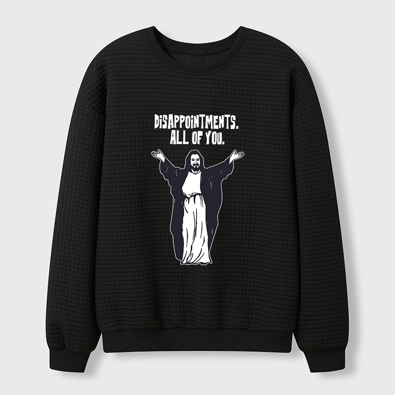 Tokyo-Tiger God Gives Disappointment Waffle Sweatshirt