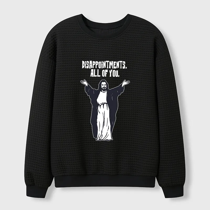 Tokyo-Tiger God Gives Disappointment Waffle Sweatshirt