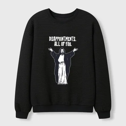 Tokyo-Tiger God Gives Disappointment Waffle Sweatshirt