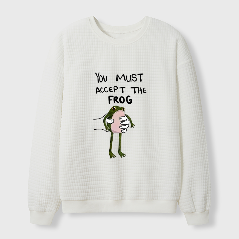 Tokyo-Tiger Accept This Frog Waffle Sweatshirt