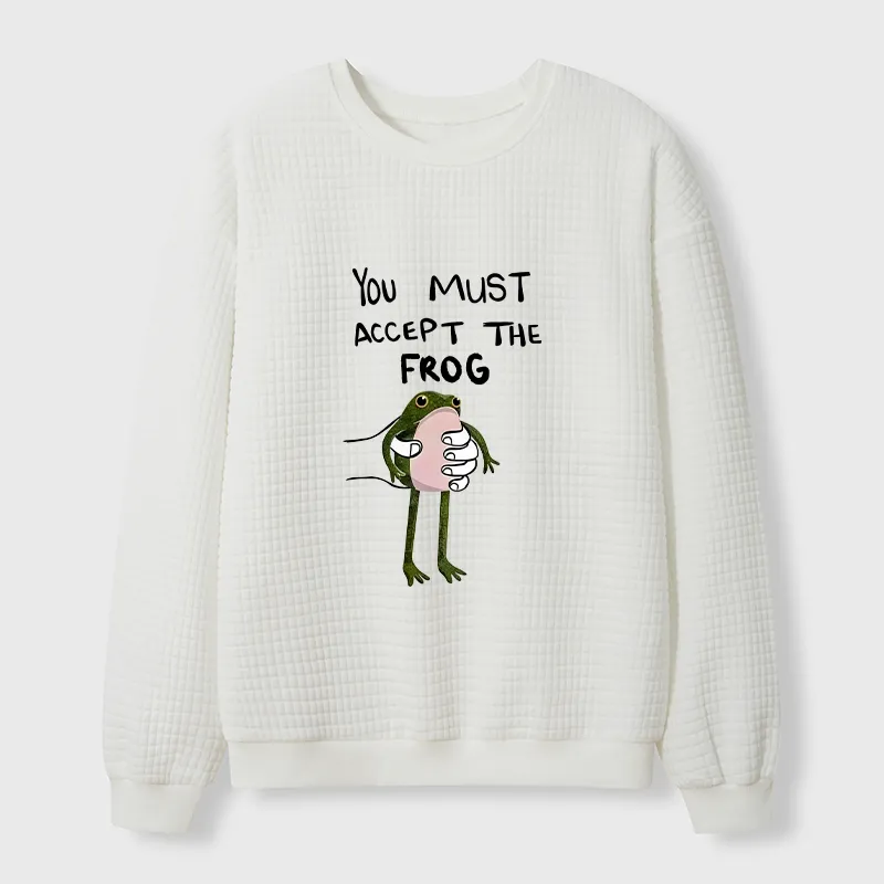 Tokyo-Tiger Accept This Frog Waffle Sweatshirt