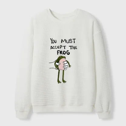 Tokyo-Tiger Accept This Frog Waffle Sweatshirt