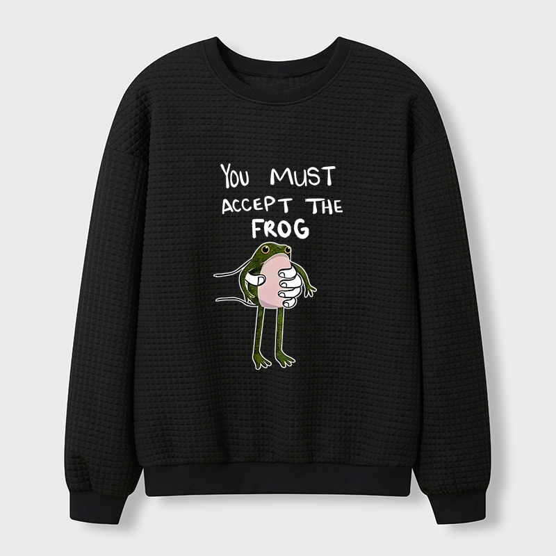 Tokyo-Tiger Accept This Frog Waffle Sweatshirt