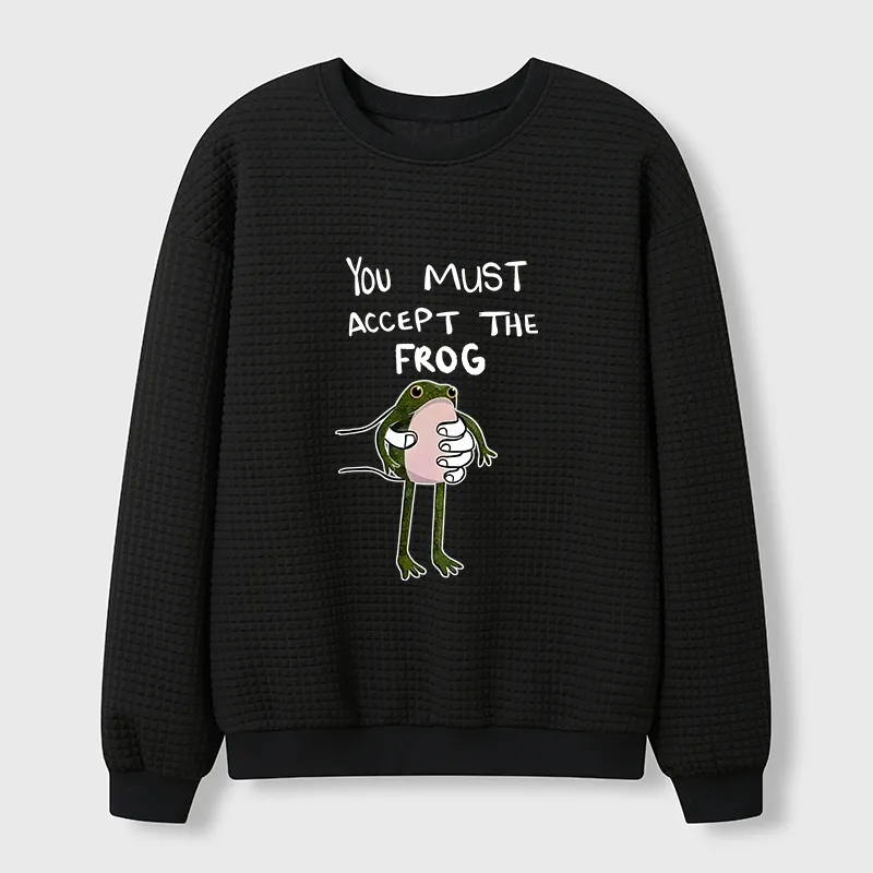 Tokyo-Tiger Accept This Frog Waffle Sweatshirt