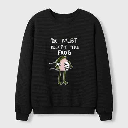 Tokyo-Tiger Accept This Frog Waffle Sweatshirt