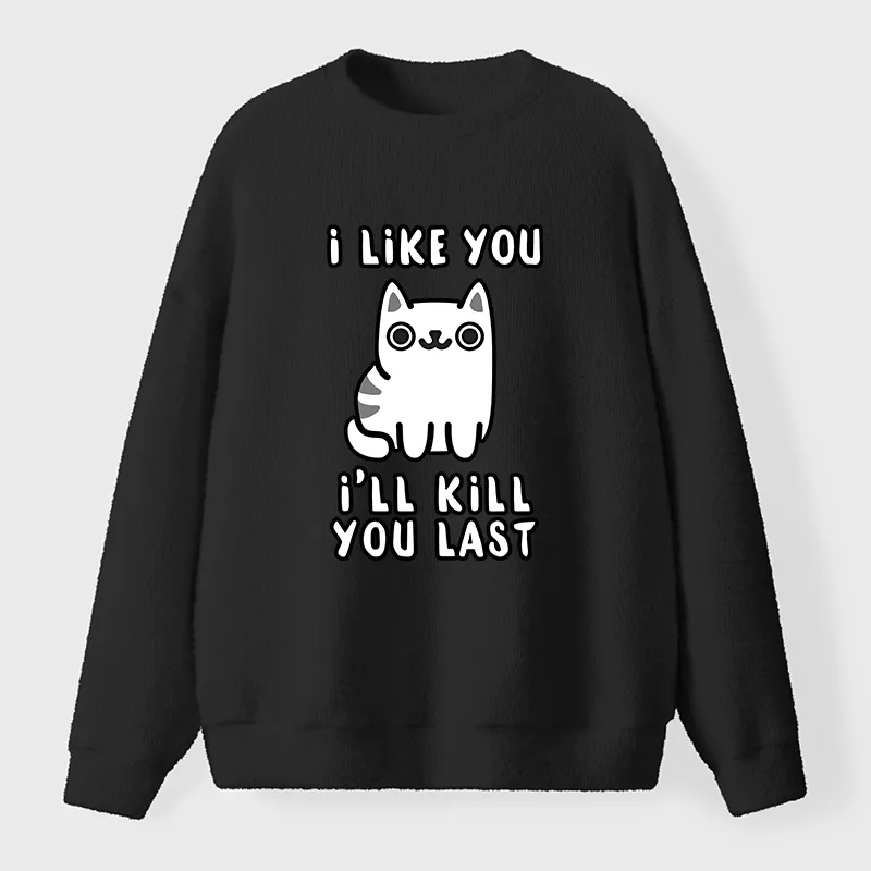 Tokyo-Tiger Cats And Humans Have A Love-hate Relationship Fuzzy Sweatshirt
