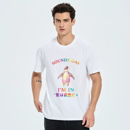 Tokyo-Tiger Colorful Penguin Stands For Free Love Classic T-Shirt